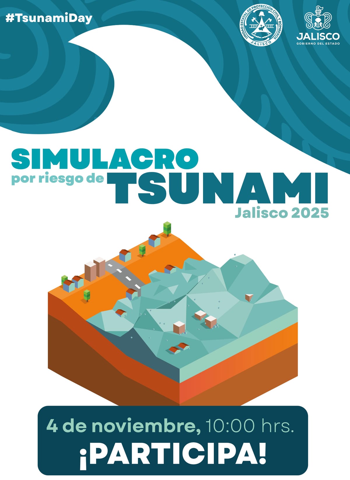 🌊 Simulacro por Tsunami en las Costas de Jalisco | 4 de Noviembre