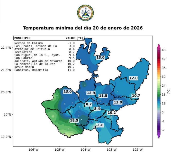 Suben temperaturas mínimas, pero regresan lluvias en Jalisco