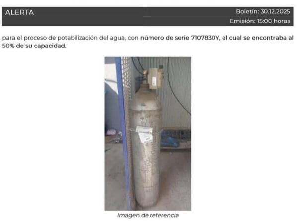 ALERTA A LA POBLACIÓN POR ROBO DE MATERIAL PELIGROSO