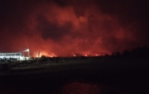 Incendio de pastizal en Zapotlán El Grande